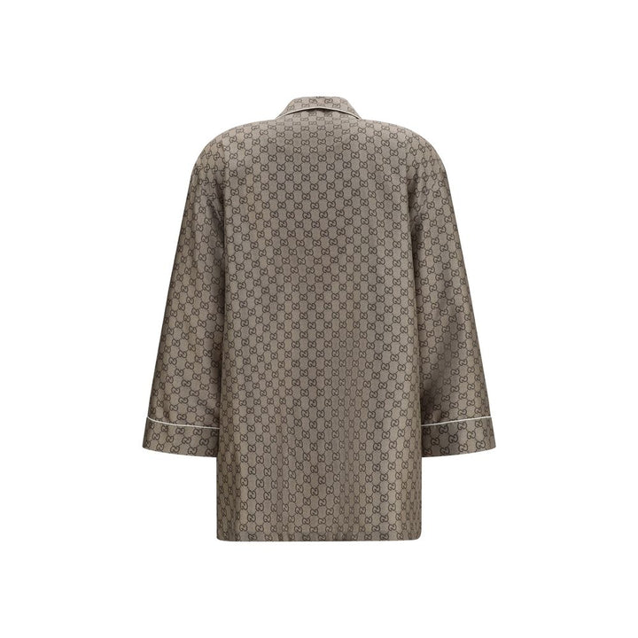 Gucci Shirts - Beige Silk Dress Shirt