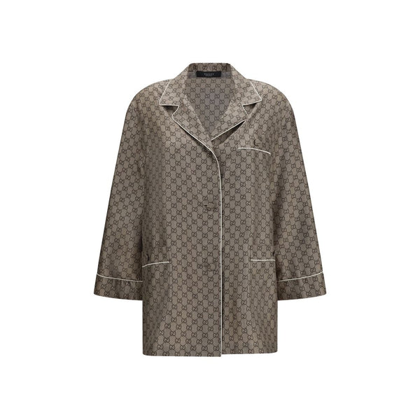 Gucci Shirts - Beige Silk Dress Shirt