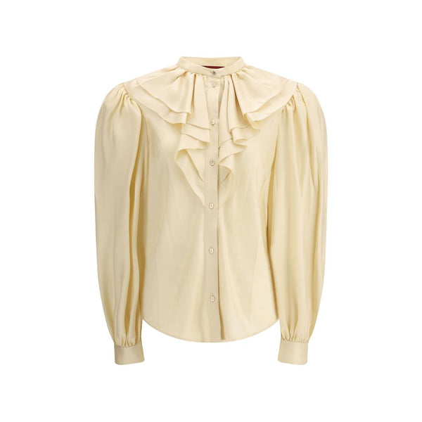 Gucci Shirts - Beige Silk Shirt