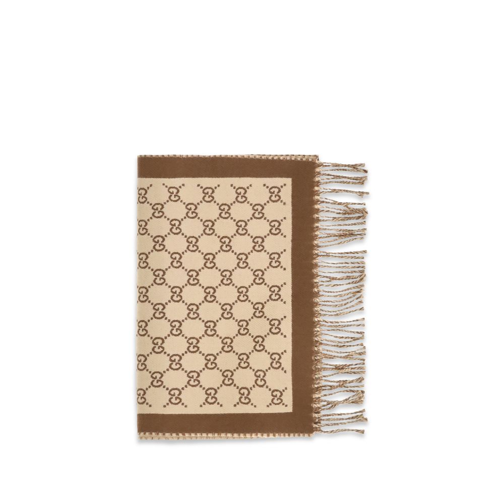 Gucci Beige Wool Oves Aries Scarf