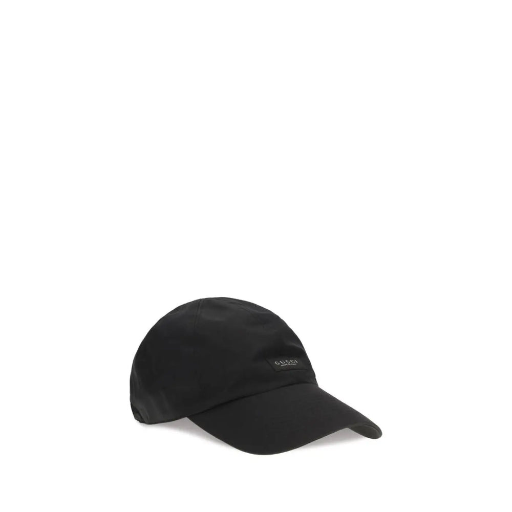 Gucci Black Cotton Cap (baseball Hat)