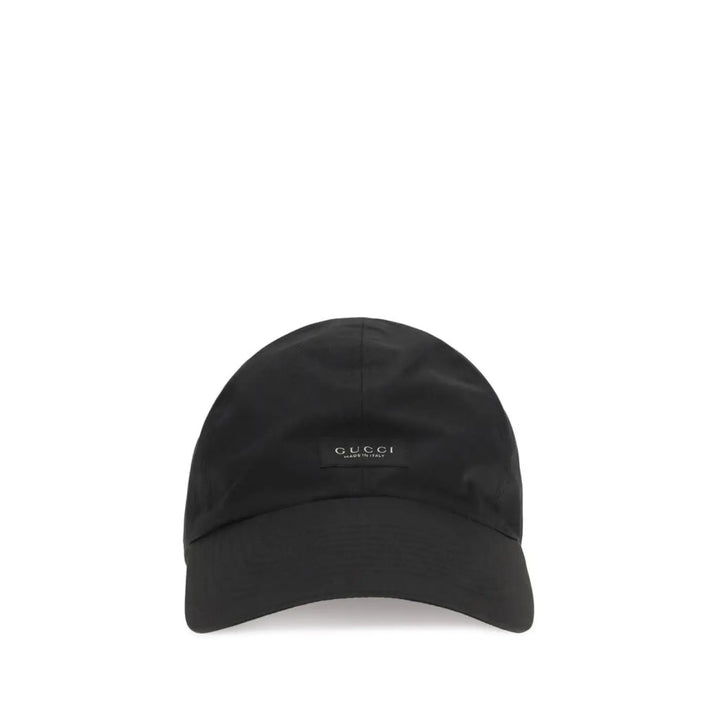 Gucci Black Cotton Cap (baseball Hat)