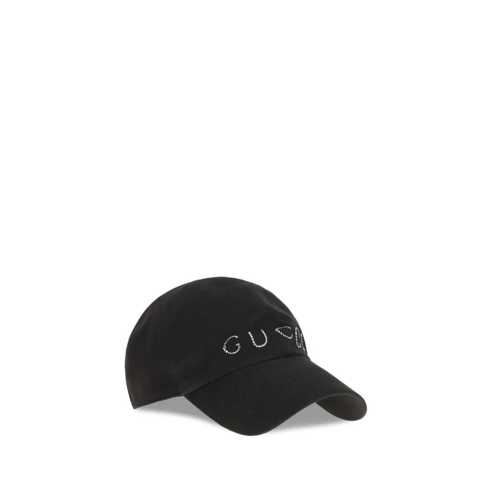 Gucci Black Cotton Cap (baseball Hat)
