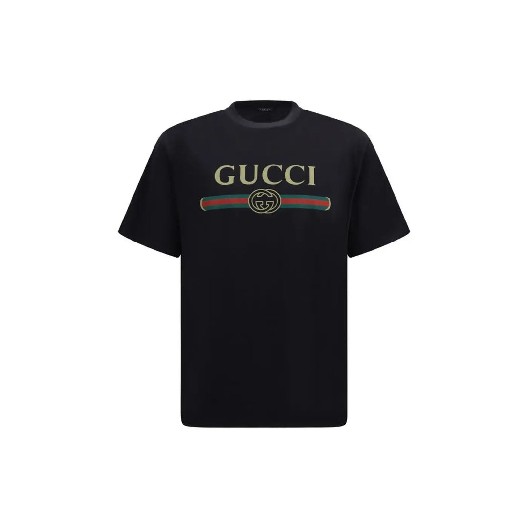 Gucci Black Cotton T-shirt