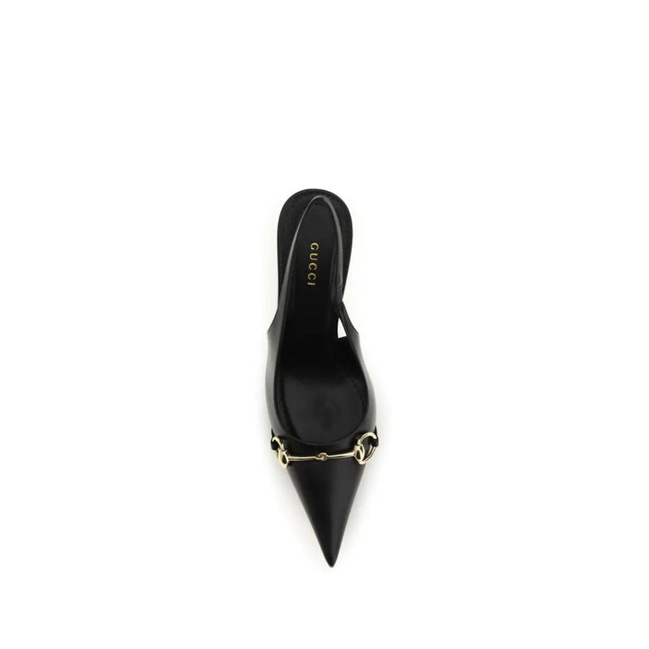 Gucci Black Goatskin High Heel Pumps