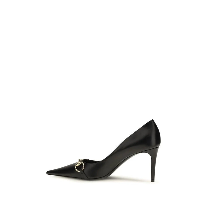 Gucci Black Goatskin High Heel Pumps