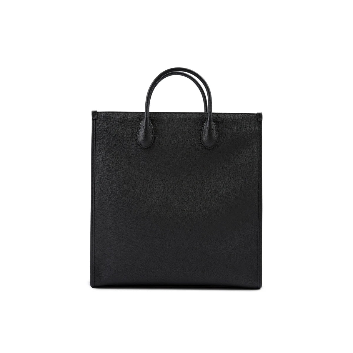 Gucci Black Leather Logo Medium Tote Bag with Adjustable Strap