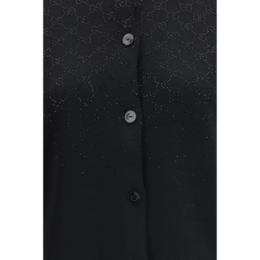 Gucci Black Wool Cardigan