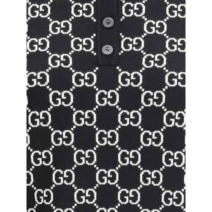 Gucci Black Wool Oves Aries Dress Shirt