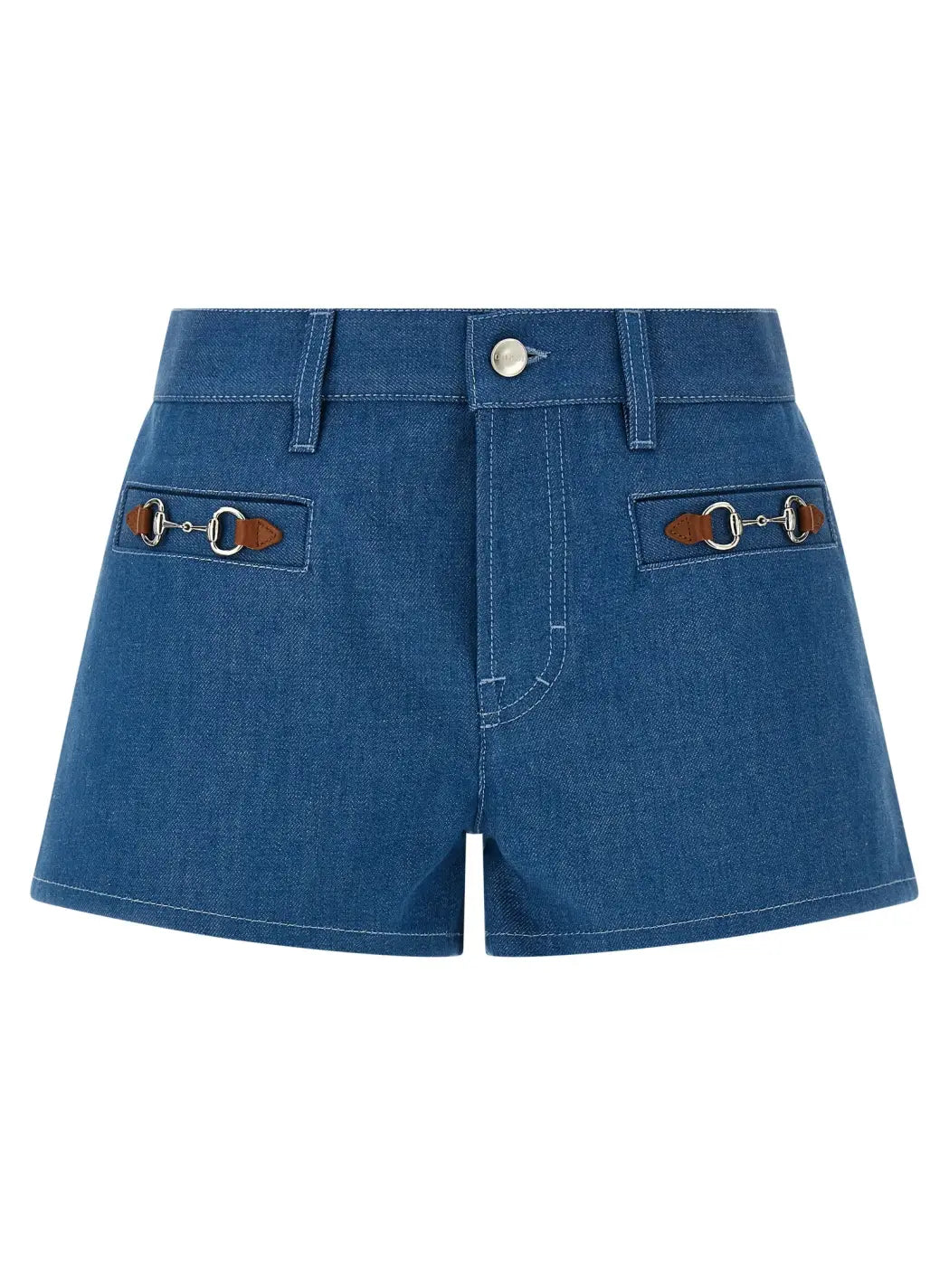 Gucci Blue Cotton Bermuda Shorts