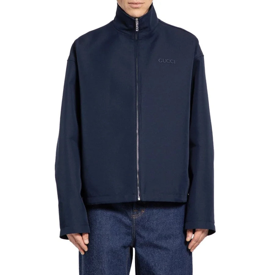 Gucci Blue Marabou Coat