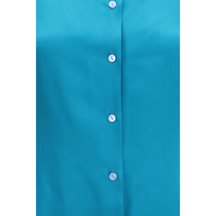 Gucci Shirts - Blue Silk Dress Shirt
