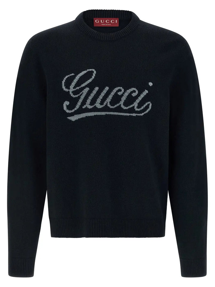 Gucci Blue Wool Cardigan