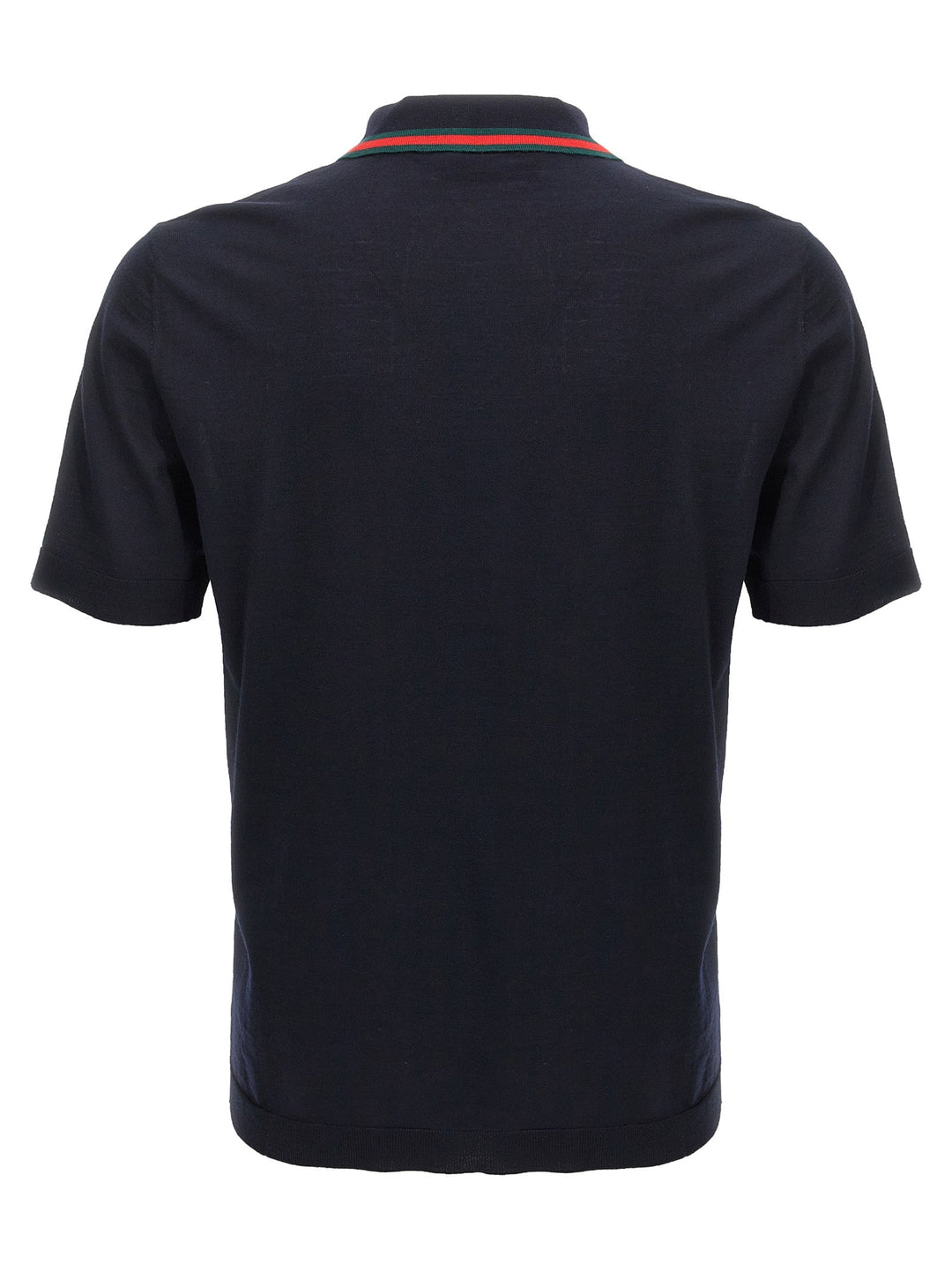 Gucci Blue Wool Polo Shirt