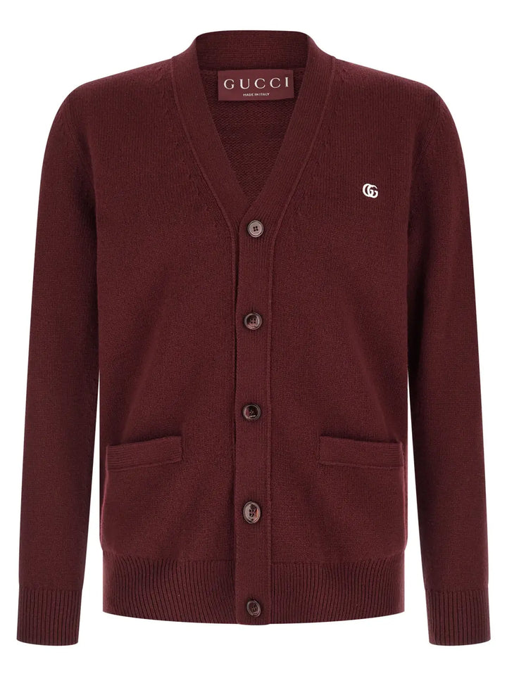 Gucci Bordeaux Cashmere Cardigan