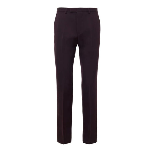 Gucci Bordeaux Wool Dress Pants