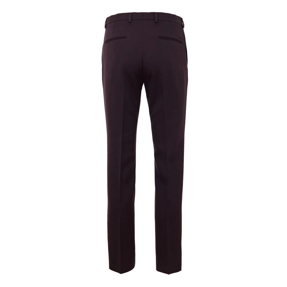 Gucci Bordeaux Wool Dress Pants