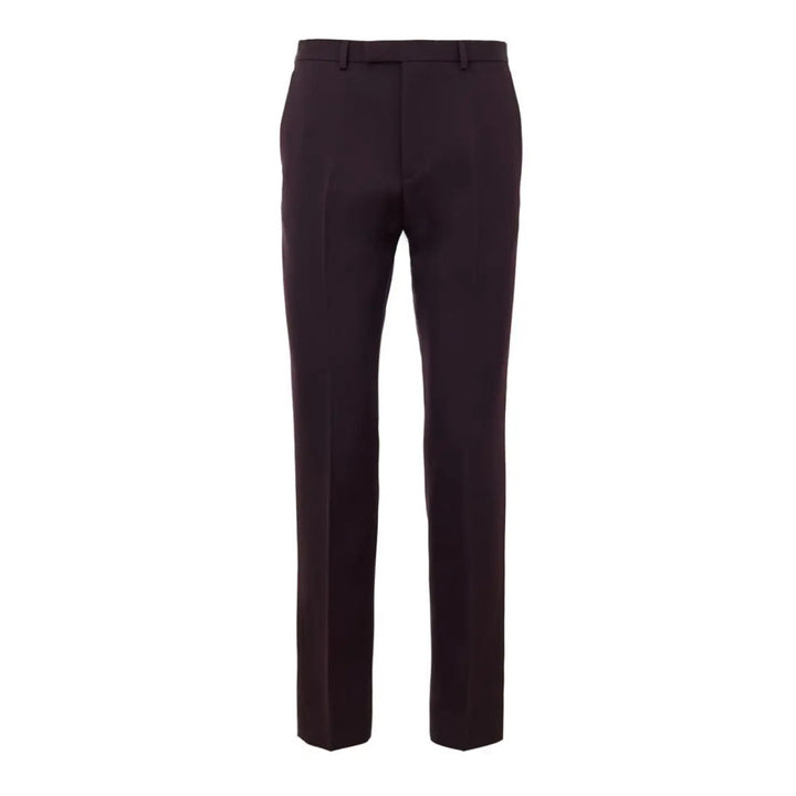 Gucci Bordeaux Wool Dress Pants