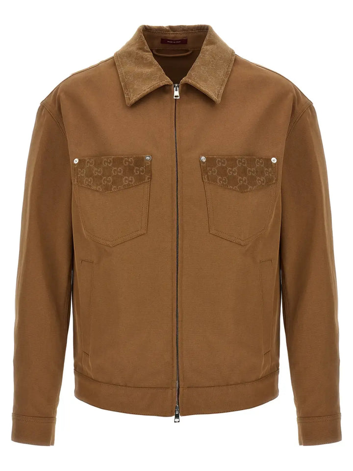 Gucci Brown Cotton Full-length Jacket