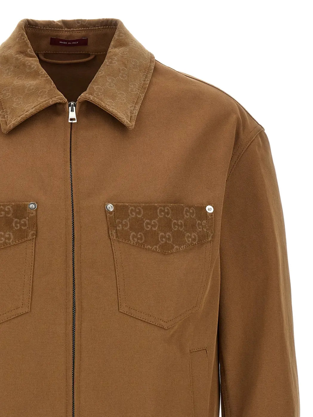 Gucci Brown Cotton Full-length Jacket