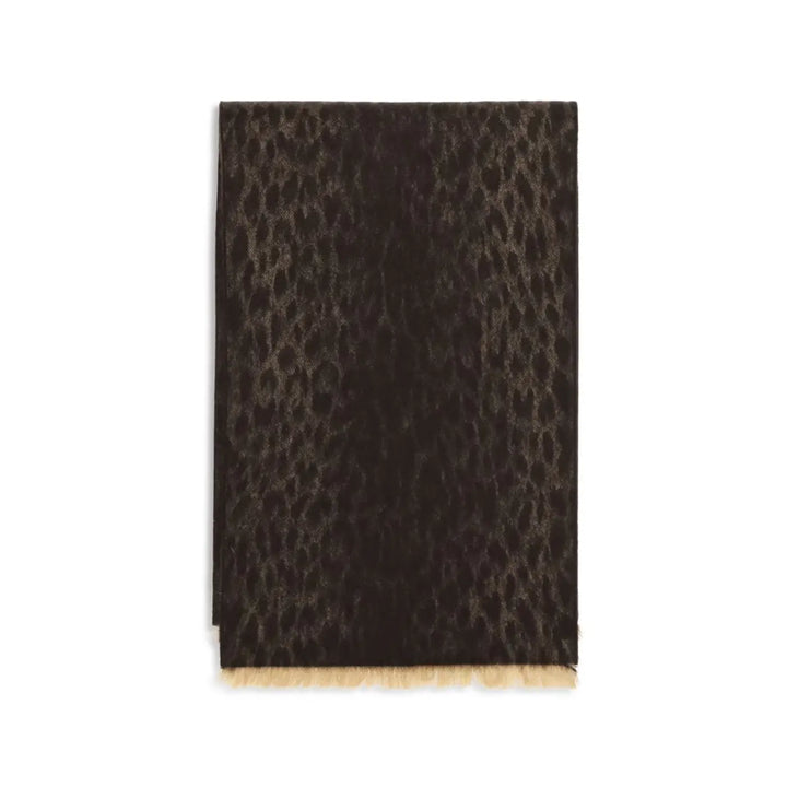 Gucci Brown Wool Oves Aries Scarf