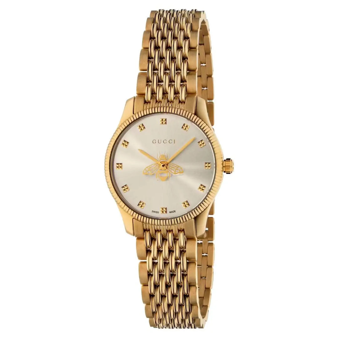 Gucci Gold Stainless Steel Dress Watch