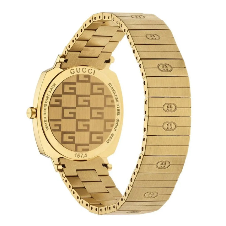 Gucci Gold Stainless Steel Dress Watch