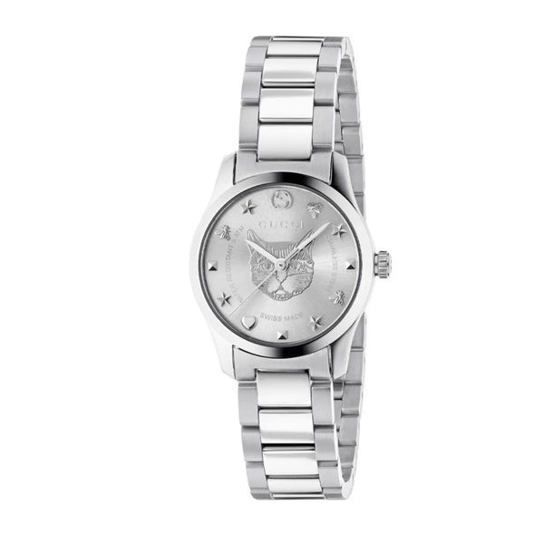 Gucci Gray Stainless Steel Dress Watch