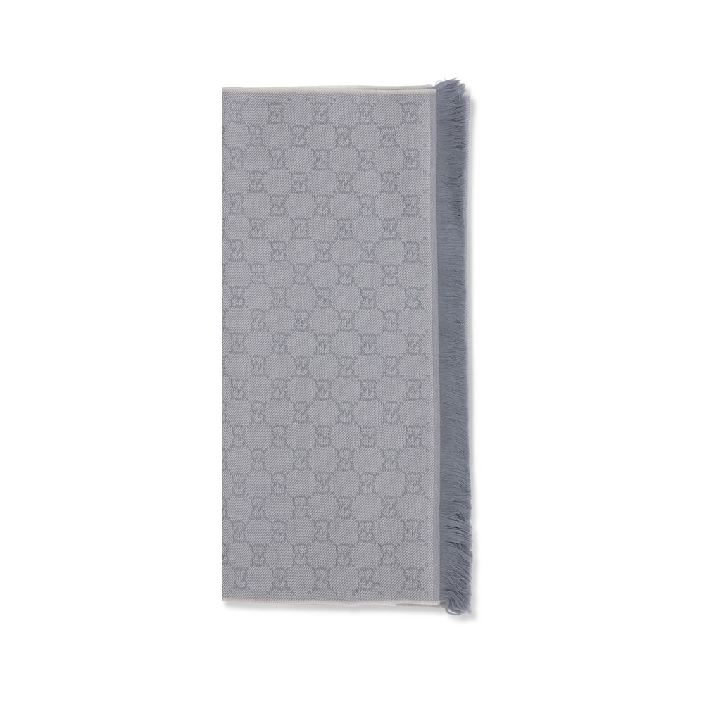 Gucci Gray Wool Oves Aries Scarf