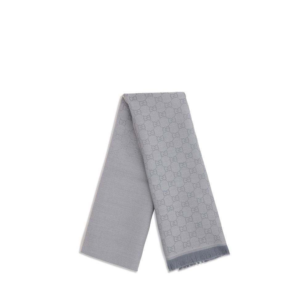 Gucci Gray Wool Oves Aries Scarf