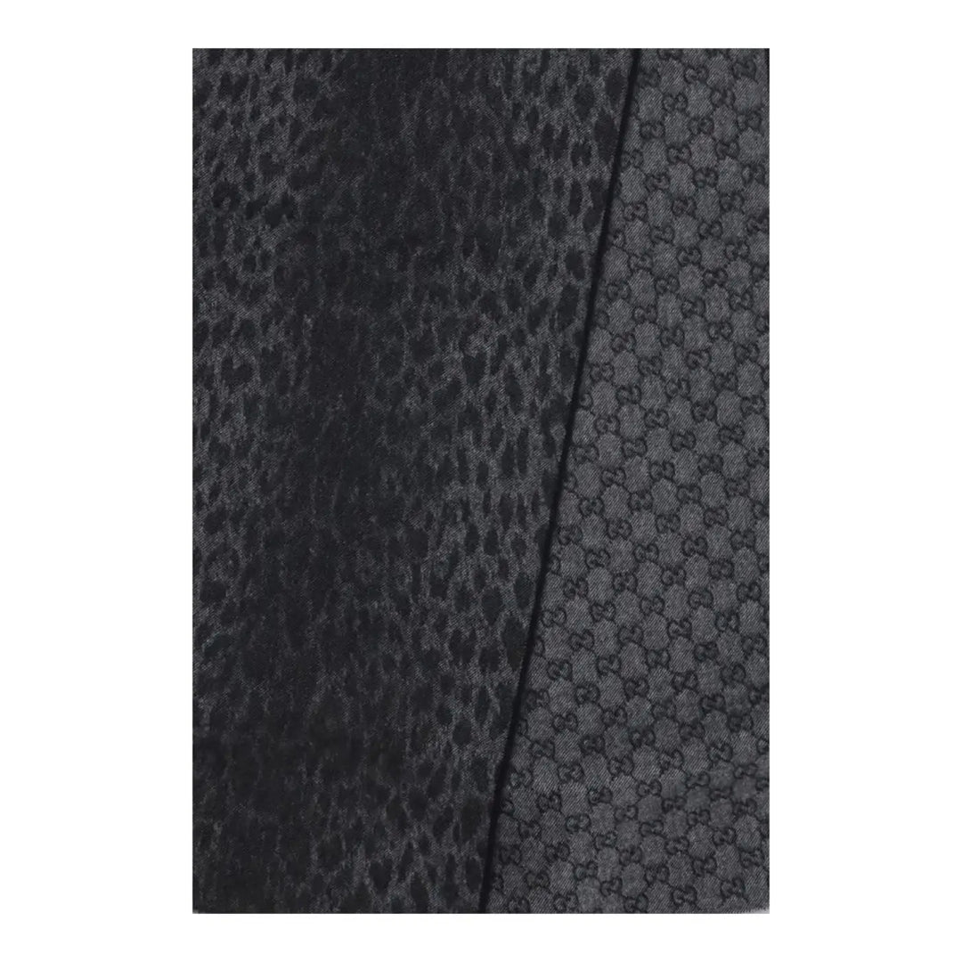 Gucci Gray Wool Oves Aries Scarf
