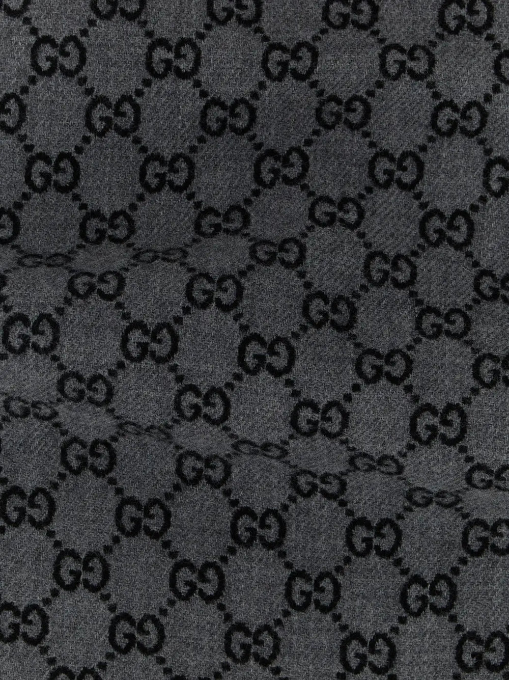 Gucci Gray Wool Scarf