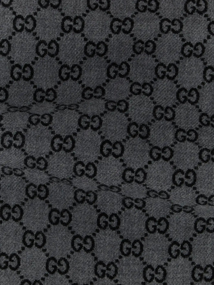 Gucci Gray Wool Scarf