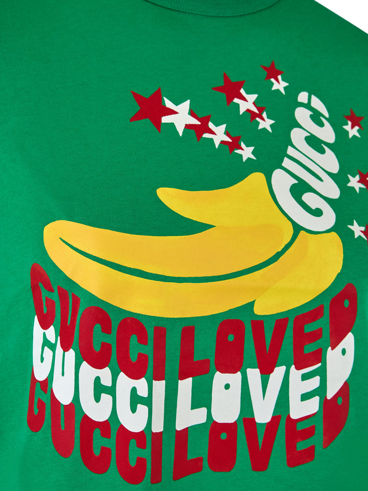 Gucci - Green Cotton Logo T-Shirt