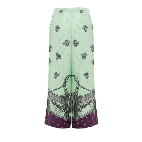 Gucci Green Silk Casual Pants