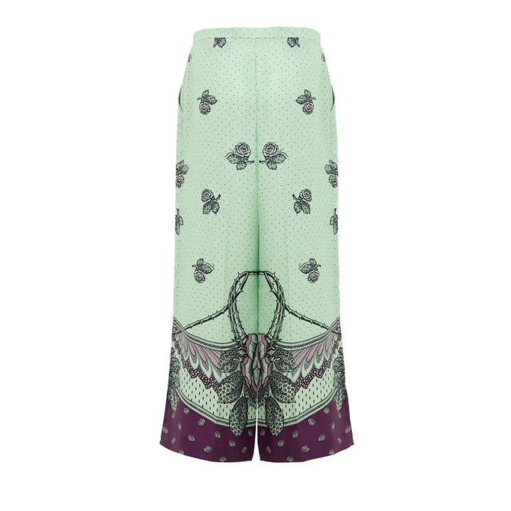 Gucci Green Silk Casual Pants