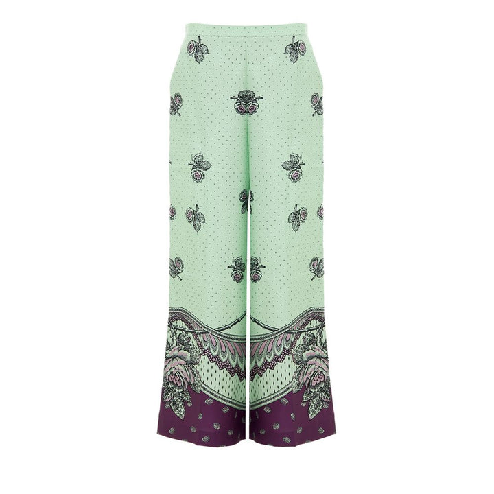 Gucci Green Silk Casual Pants