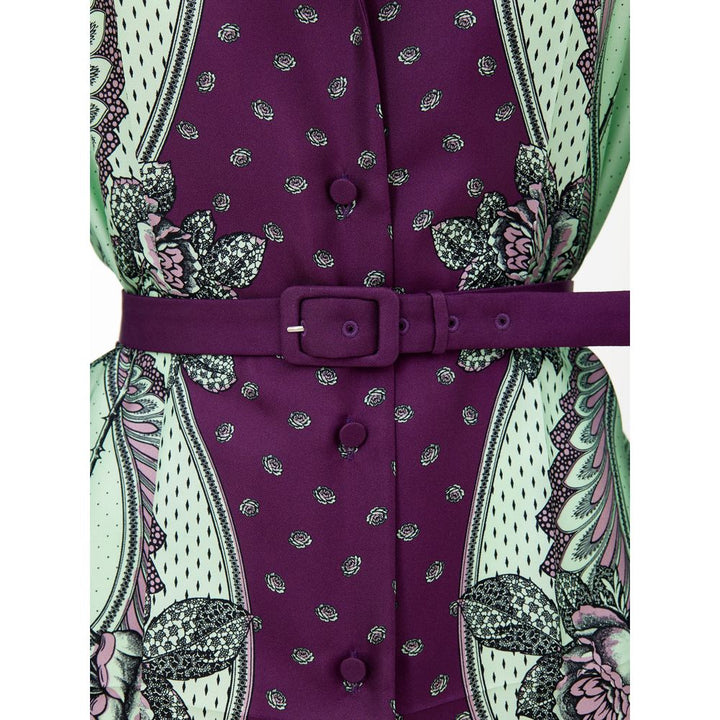 Gucci Shirts - Green Silk Pattern Shirt