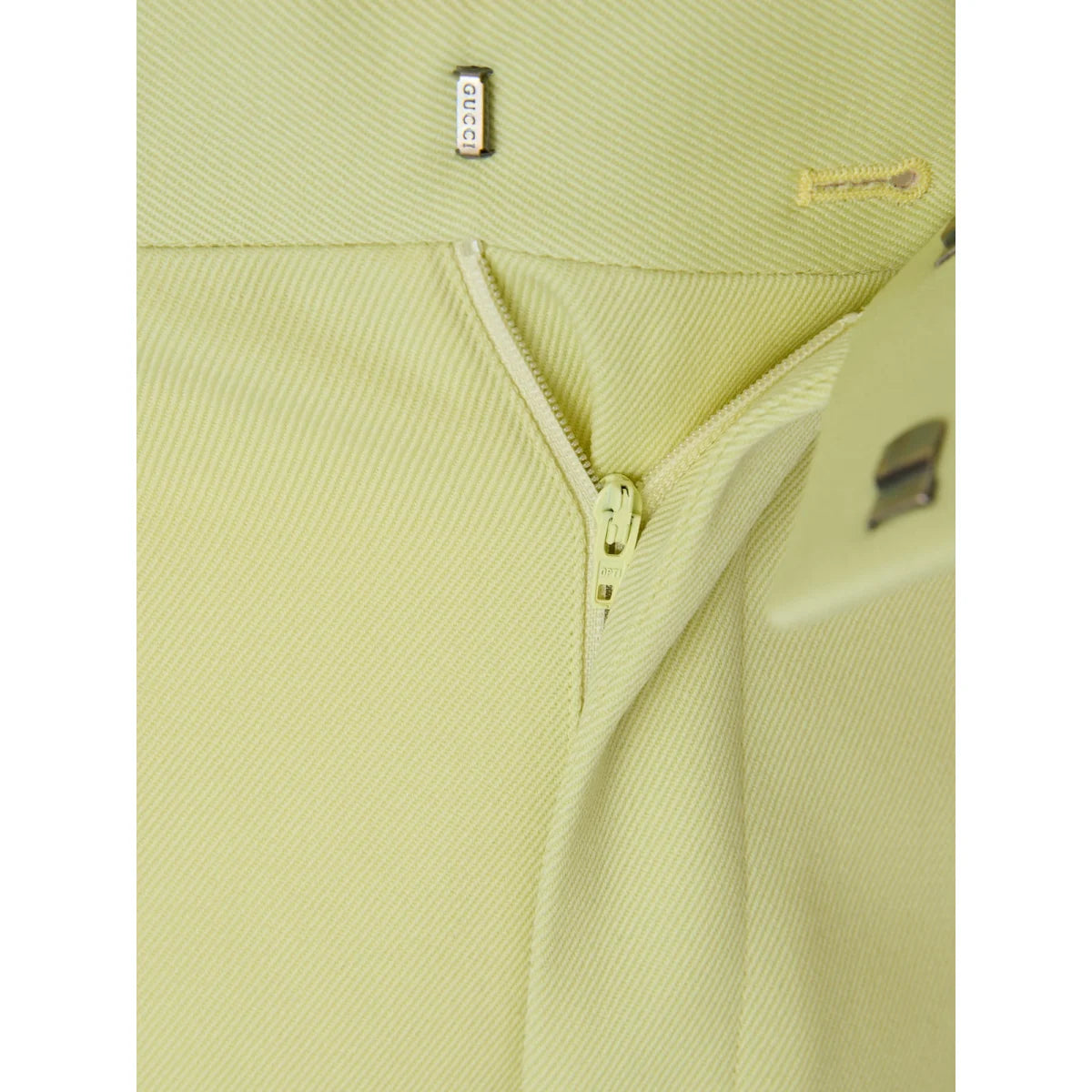 Gucci Lime Yellow Cotton Pants for Men Authentic Luxury Style