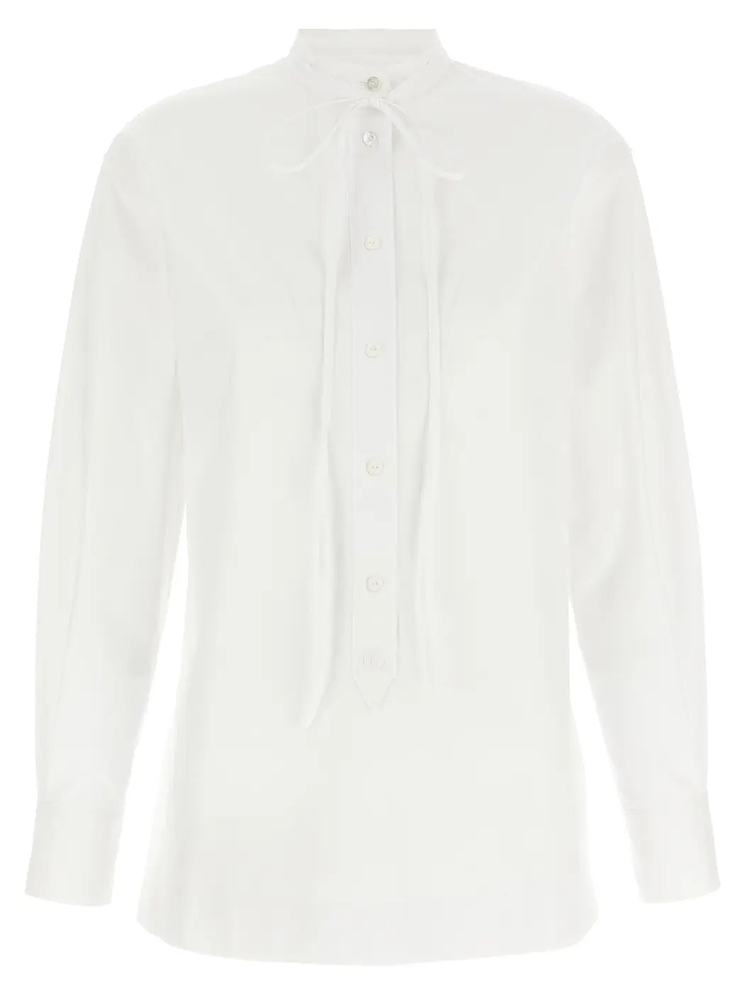 Gucci White Cotton Blouse