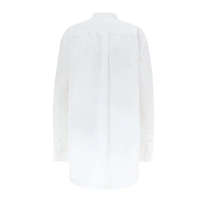 Gucci White Cotton Blouse