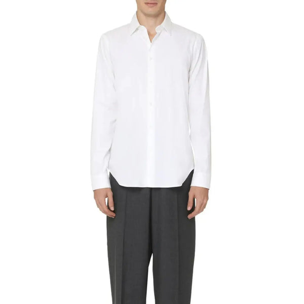 Gucci White Cotton Dress Shirt