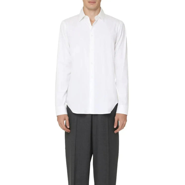 Gucci White Cotton Dress Shirt