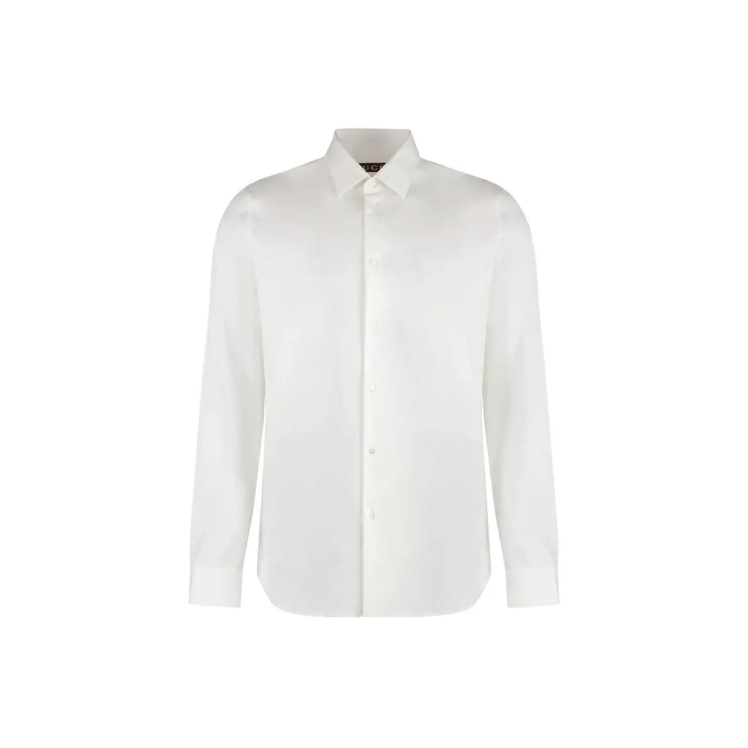 Gucci White Cotton Dress Shirt
