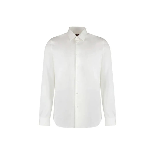 Gucci White Cotton Dress Shirt