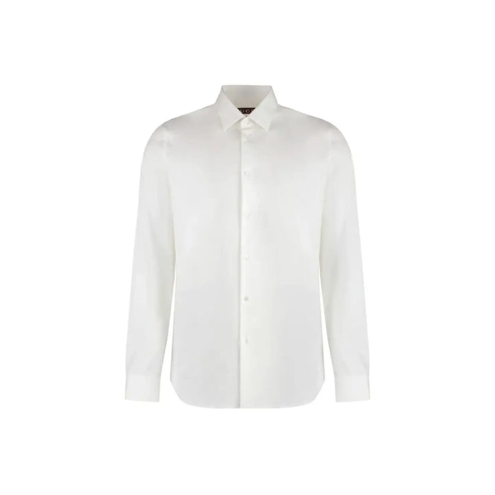 Gucci White Cotton Dress Shirt