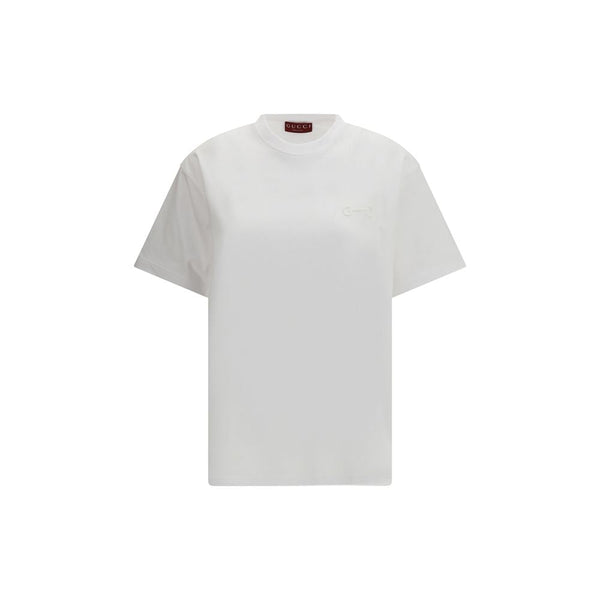 Gucci - White Cotton T-Shirt