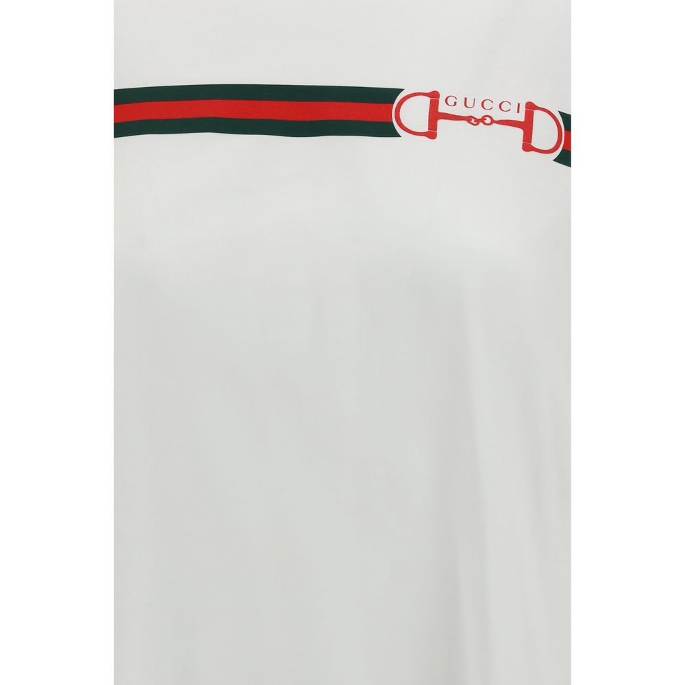 Gucci - White Cotton T-Shirt