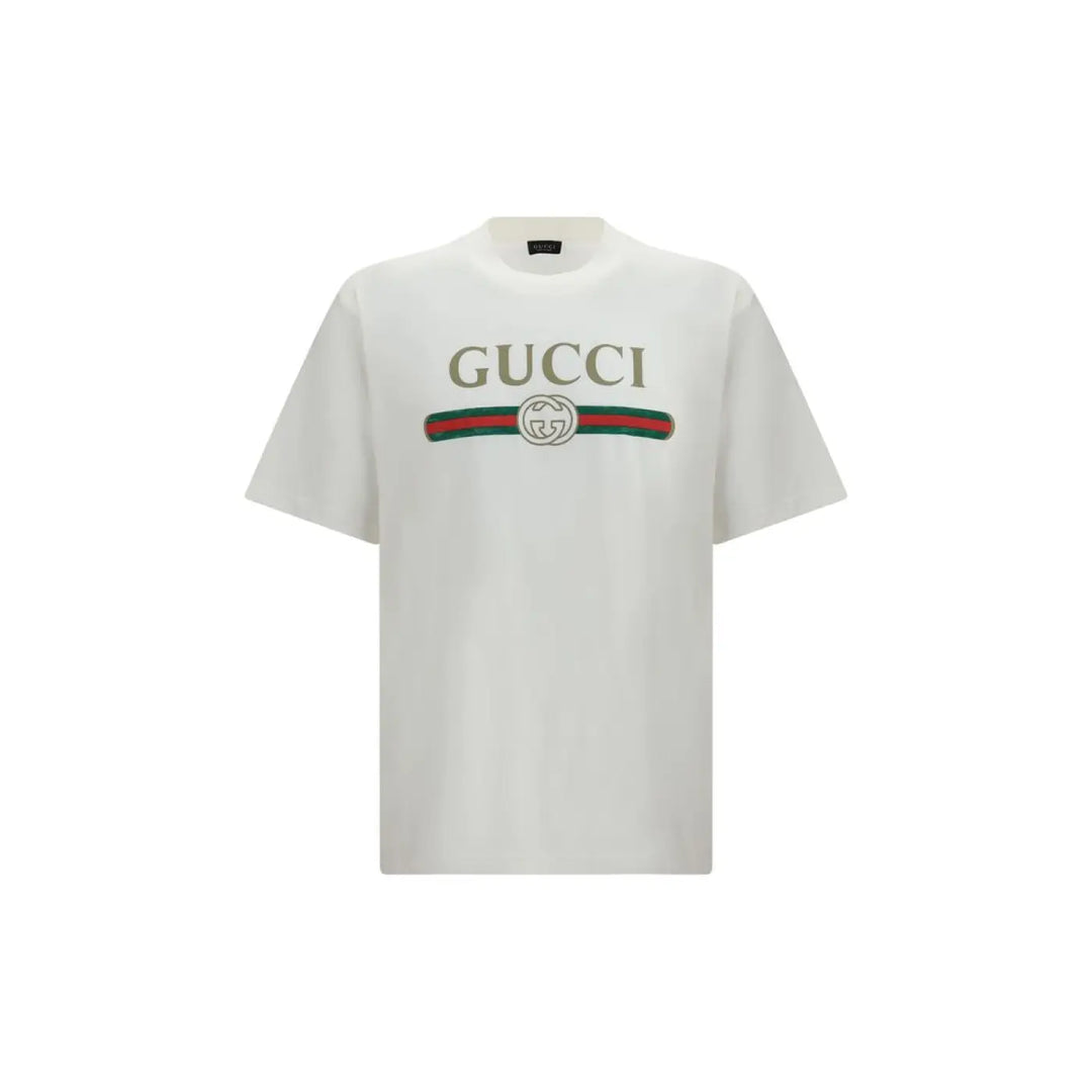 Gucci White Cotton T-shirt