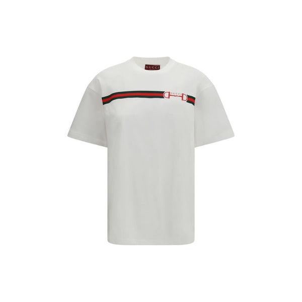 Gucci - White Cotton T-Shirt